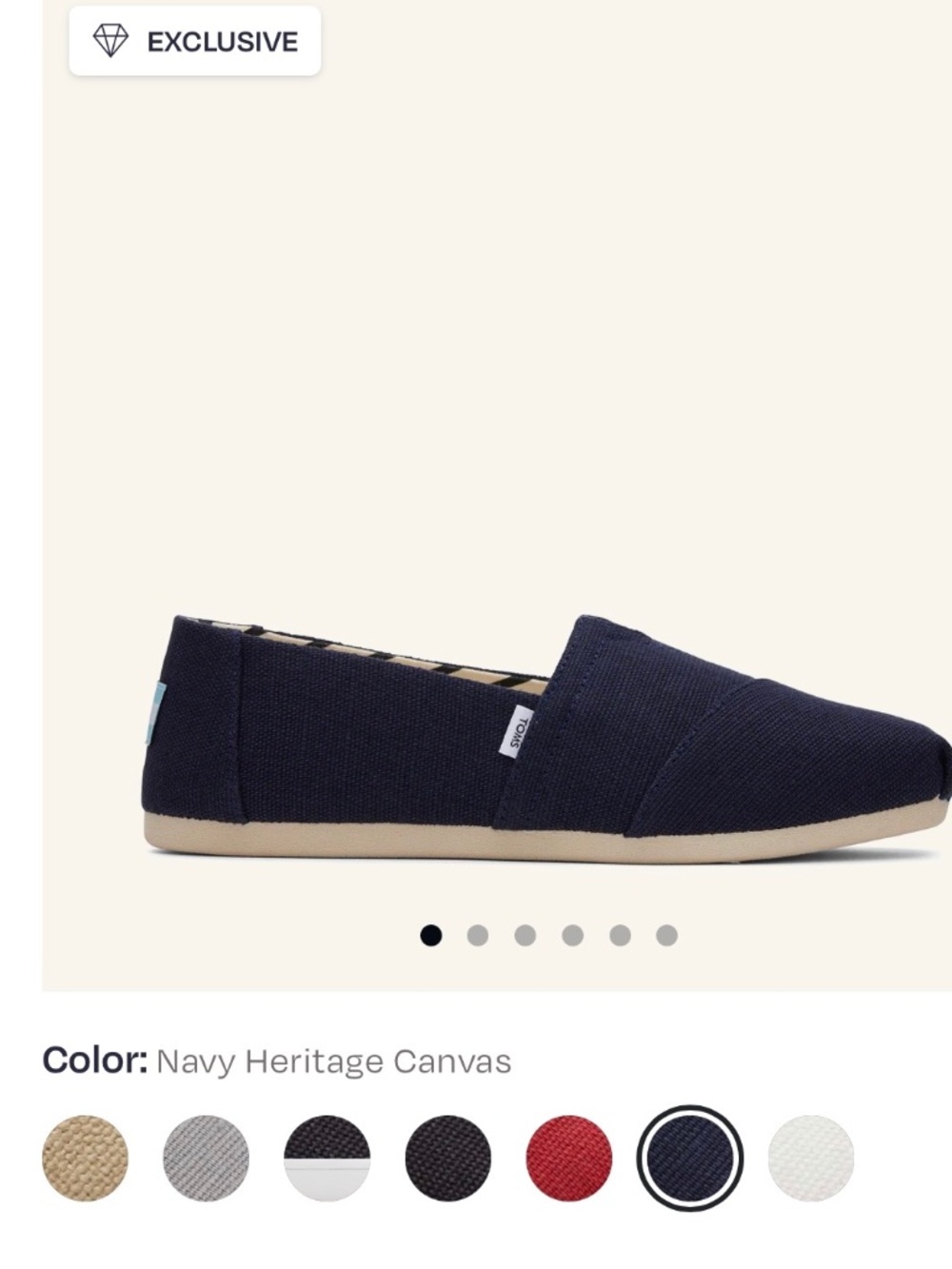 Tom’s classic slip on